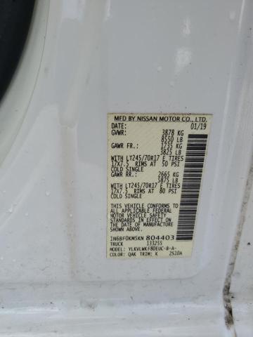 2019 NISSAN NV 1500 S - 1N6BF0KM5KN804403