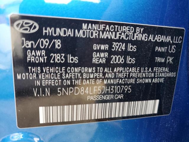 2018 HYUNDAI ELANTRA SE - 5NPD84LF5JH310795