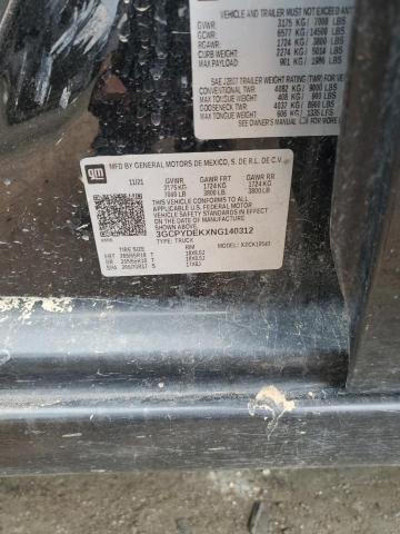 2022 CHEVROLET SILVERADO - 3GCPYDEKXNG140312