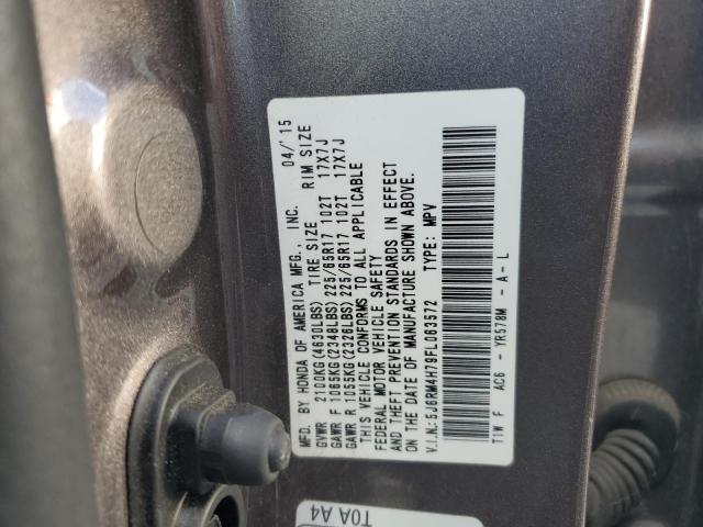 2015 HONDA CR-V EXL 5J6RM4H79FL063572  69874914