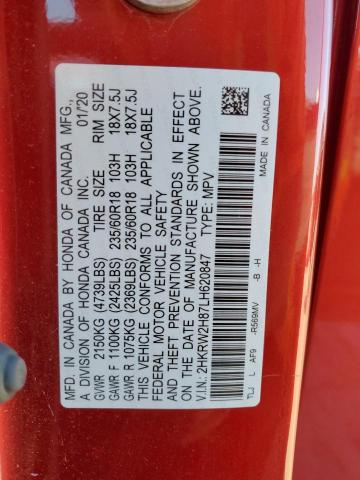 2020 HONDA CR-V EXL - 2HKRW2H87LH620847