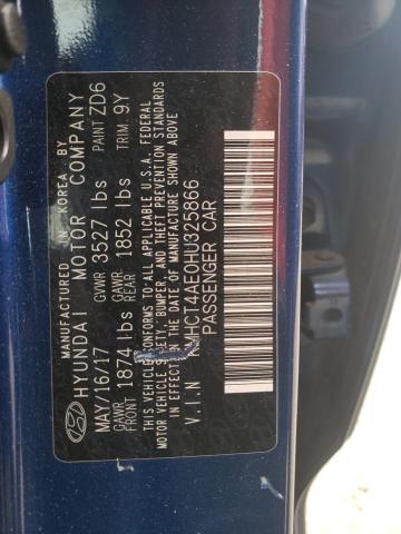 2017 HYUNDAI ACCENT SE - KMHCT4AE0HU325866