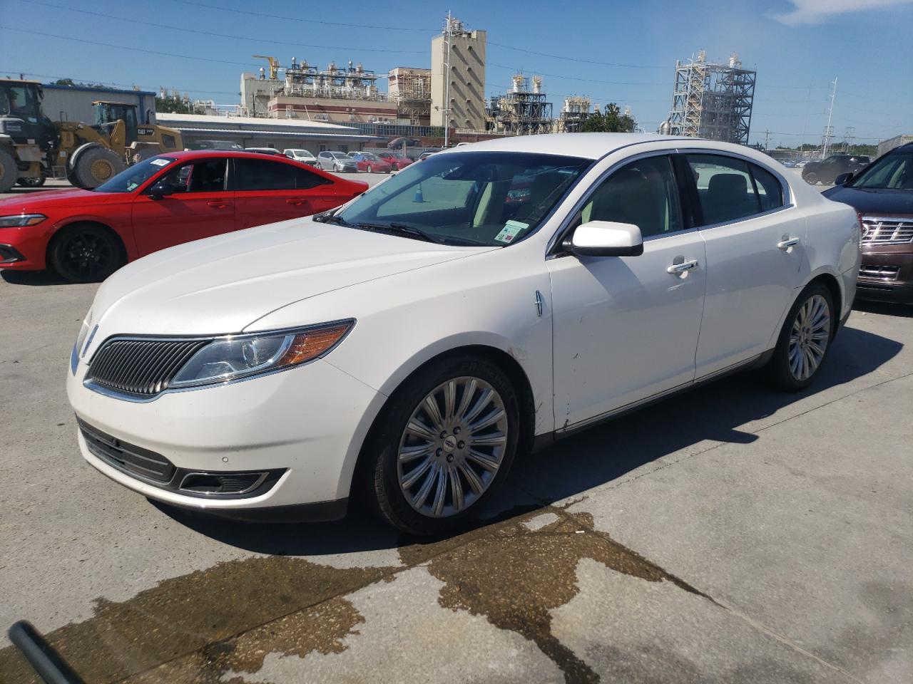 LINCOLN MKS 2013 white  gas 1LNHL9DK5DG615954 photo #1