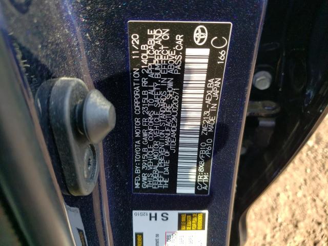2021 TOYOTA COROLLA LE - JTDEAMDE2MJ020671