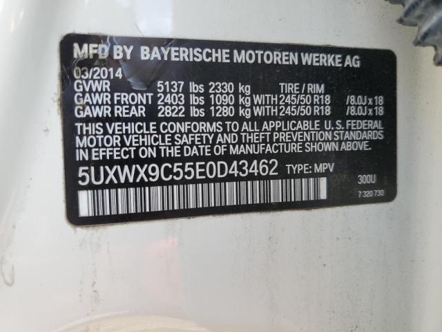 VIN 5UXWX9C55E0D43462 2014 BMW X3, Xdrive28I no.12