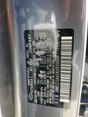 2019 HYUNDAI TUCSON SE - KM8J23A41KU933494