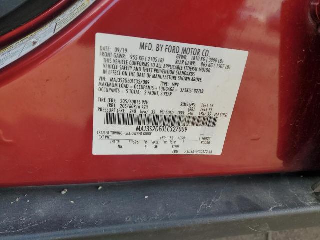 2020 FORD ECOSPORT S - MAJ3S2GE0LC327009