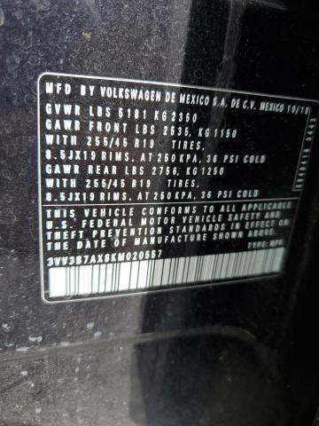 2019 VOLKSWAGEN TIGUAN SE - 3VV3B7AX8KM020557