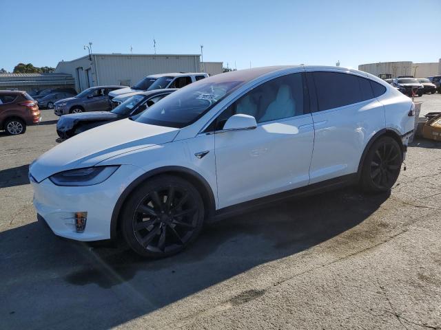 TESLA MODEL X 2018 white  electric 5YJXCBE25JF131407 photo #1