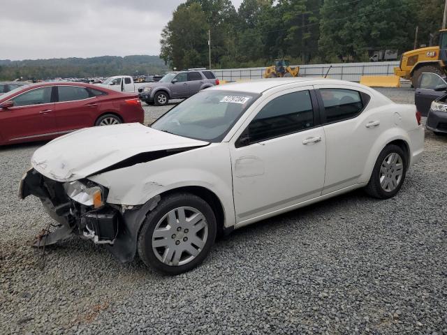 DODGE AVENGER SE 2012 white  gas 1C3CDZAB3CN118402 photo #1