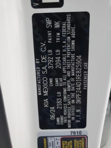 3KPF24AD1RE825904 2024 KIA FORTE