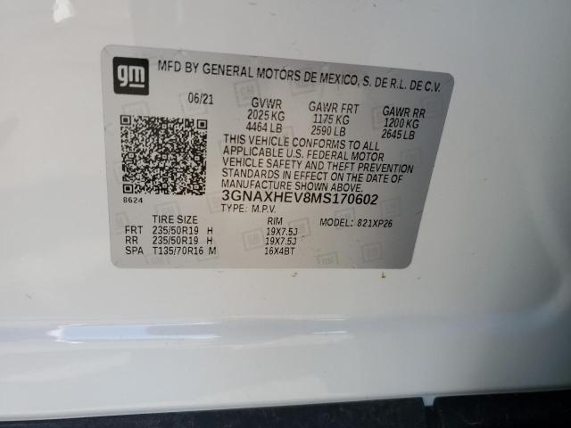 2021 CHEVROLET EQUINOX LS - 3GNAXHEV8MS170602