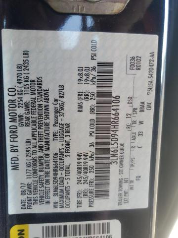 2017 LINCOLN MKZ SELECT 3LN6L5D94HR664106