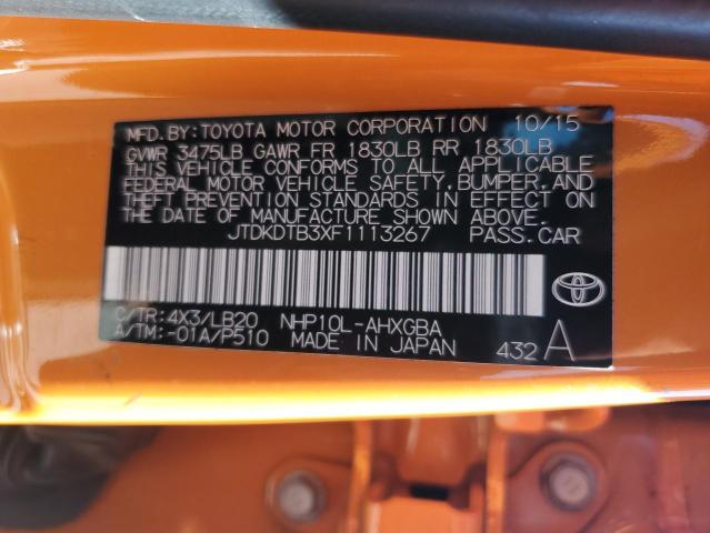 2015 TOYOTA PRIUS C - JTDKDTB3XF1113267