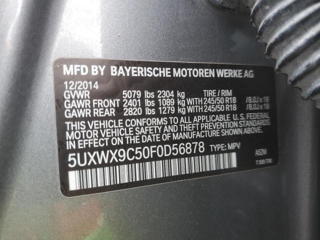 VIN 5UXWX9C50F0D56878 2015 BMW X3, Xdrive28I no.13