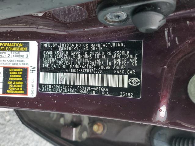 2015 TOYOTA AVALON XLE - 4T1BK1EBXFU178336