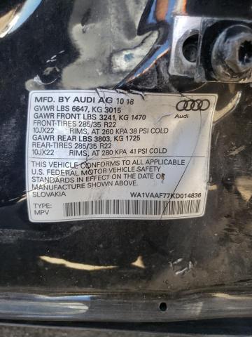 2019 AUDI Q7 PRESTIG - WA1VAAF77KD014836