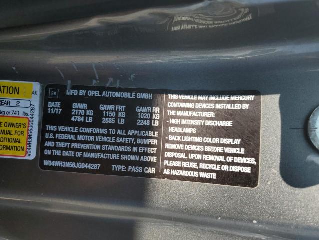 2018 BUICK CASCADA PR W04WH3N56JG044287