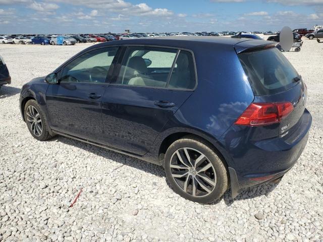 VOLKSWAGEN GOLF S/SE 2016 blue  gas 3VW217AU7GM016605 photo #3