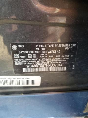 2017 BMW 340 XI - WBA8B7G57HNU37044