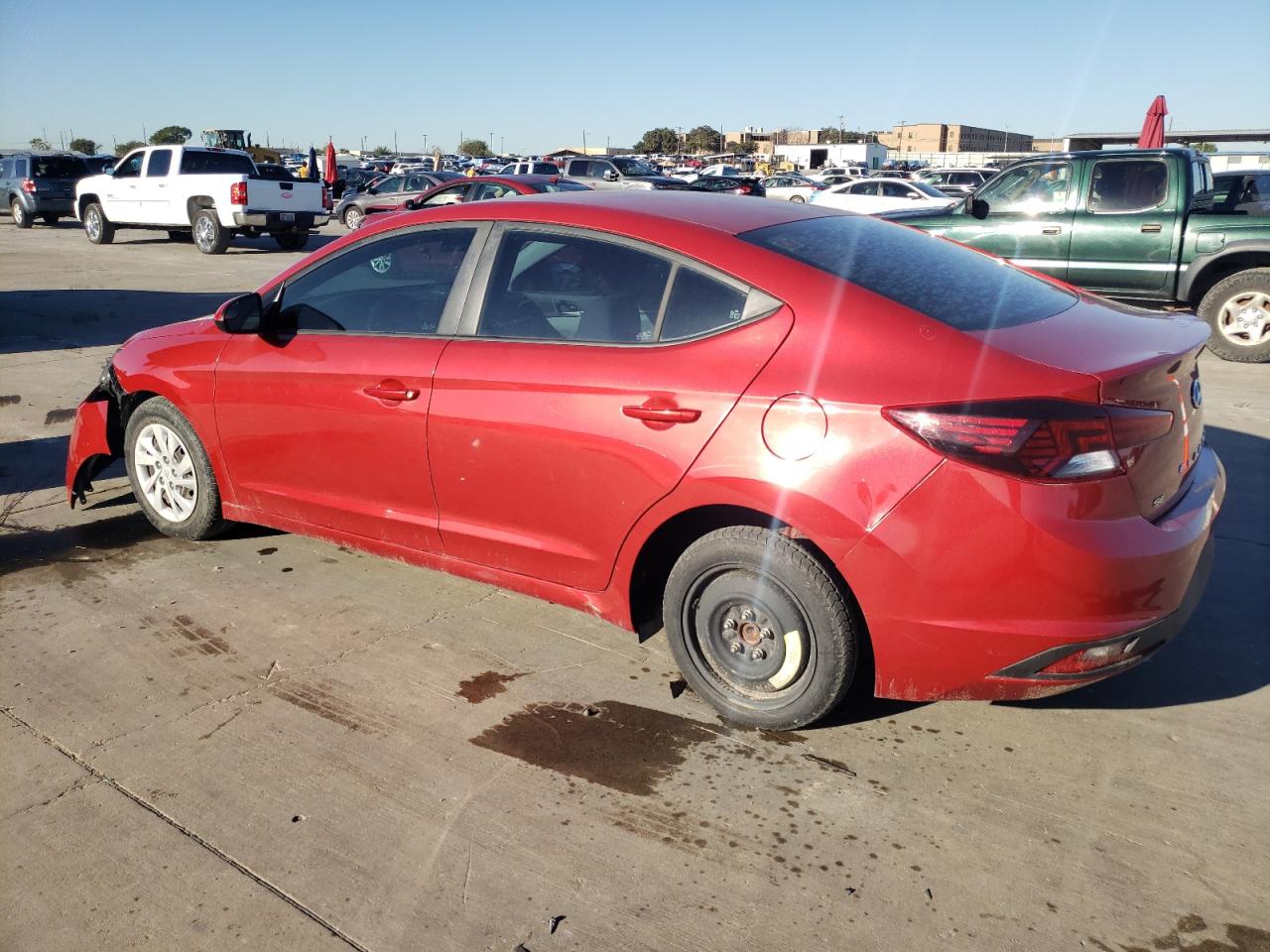 HYUNDAI ELANTRA SE 2020 red  gas 5NPD74LF0LH526611 photo #3