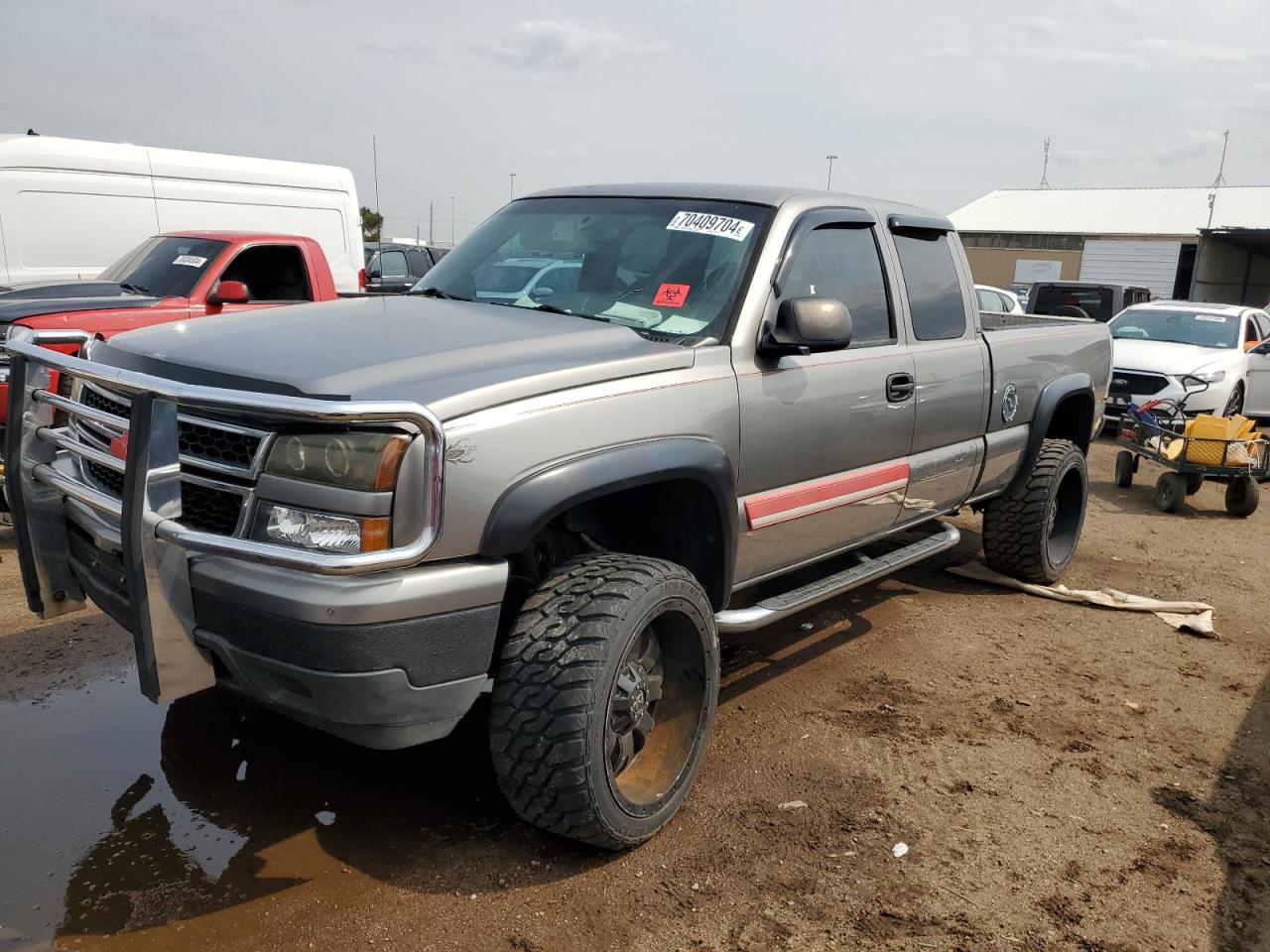 CHEVROLET SILVERADO 2006 gray  flexible fuel 1GCEK19Z06Z120859 photo #1