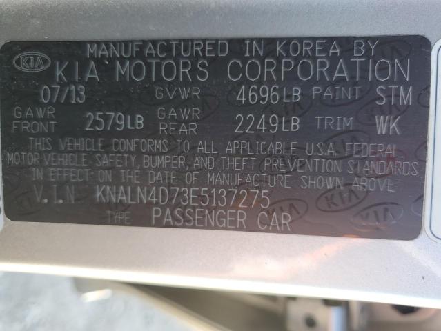 VIN KNALN4D73E5137275 2014 KIA Cadenza, Premium no.12