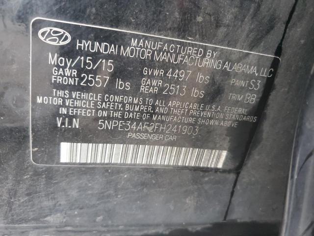 2015 HYUNDAI SONATA SPO - 5NPE34AF2FH241903