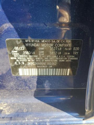 2022 HYUNDAI ACCENT SE 3KPC24A66NE183162  71823394