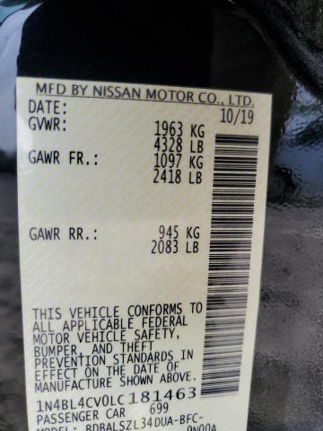 2020 NISSAN ALTIMA SR - 1N4BL4CV0LC181463