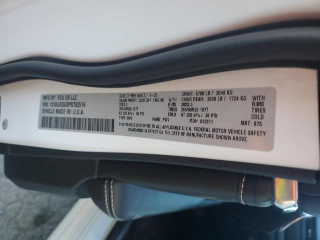 2023 JEEP GRAND CHER - 1C4RJKDG8P8752516