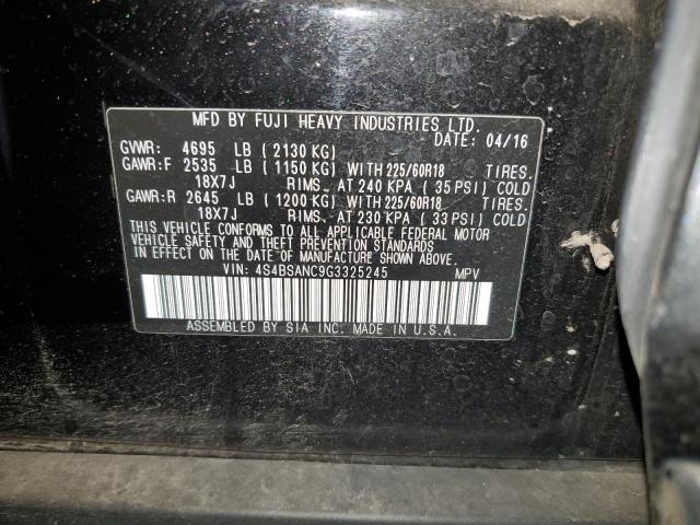 VIN 4S4BSANC9G3325245 2016 Subaru Outback, 2.5I Lim... no.14