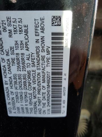 2021 HONDA CR-V EX - 2HKRW2H51MH662017