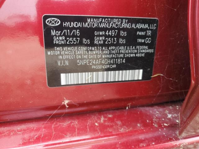 2016 HYUNDAI SONATA SE - 5NPE24AF4GH411814
