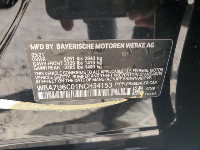 VIN WBA7U6C01NCH34153 2022 BMW 7 Series, M760 XI no.12