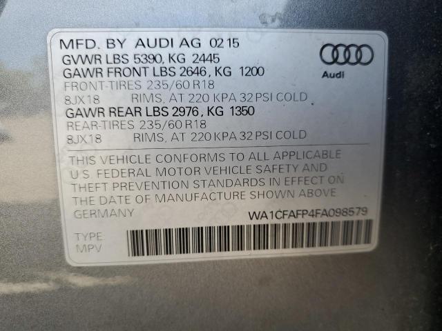 VIN WA1CFAFP4FA098579 2015 Audi Q5, Premium no.13