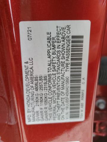 2021 ACURA TLX TECHNO - 19UUB5F45MA015890