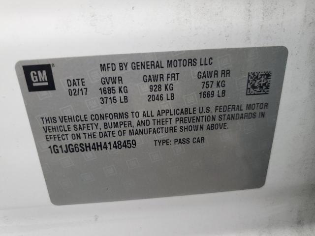 2017 CHEVROLET SONIC - 1G1JG6SH4H4148459
