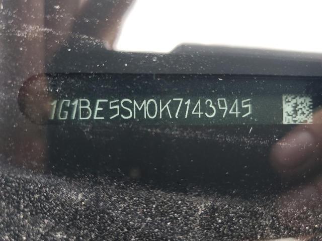 2019 CHEVROLET CRUZE LT - 1G1BE5SM0K7143945