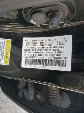 2012 ACURA TL 19UUA8F27CA020820  71452304