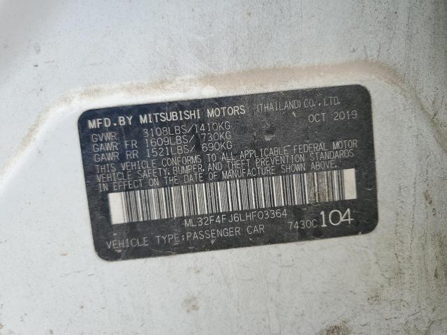 2020 MITSUBISHI MIRAGE G4 - ML32F4FJ6LHF03364