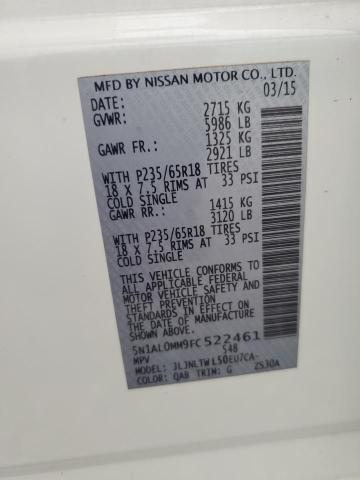 2015 INFINITI QX60 - 5N1AL0MM9FC522461