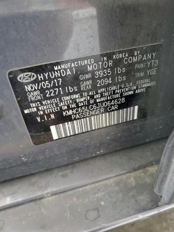 2018 HYUNDAI IONIQ BLUE - KMHC65LC6JU064628