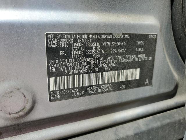 2021 TOYOTA RAV4 XLE - 2T3P1RFV0MC175130