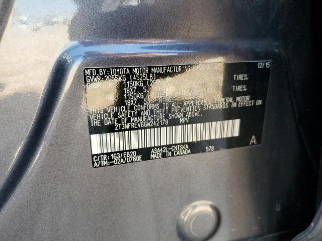 2016 TOYOTA RAV4 SE - 2T3NFREV6GW242178