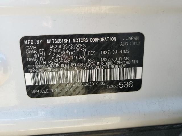 2019 MITSUBISHI ECLIPSE CR - JA4AT4AA0KZ010532