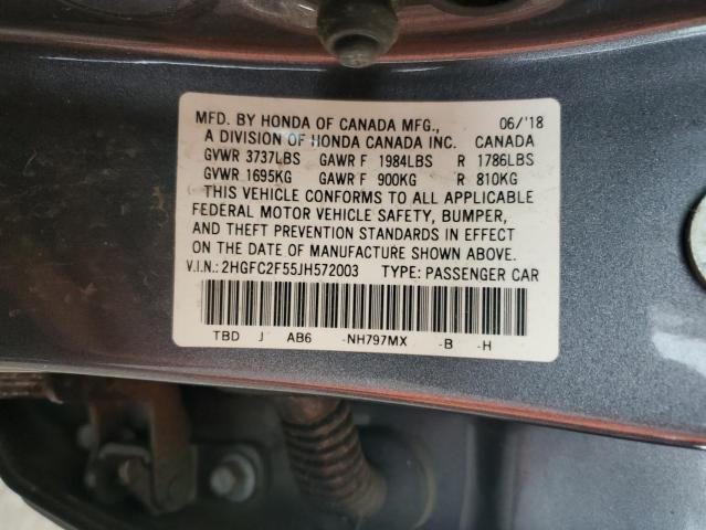 2018 HONDA CIVIC LX - 2HGFC2F55JH572003