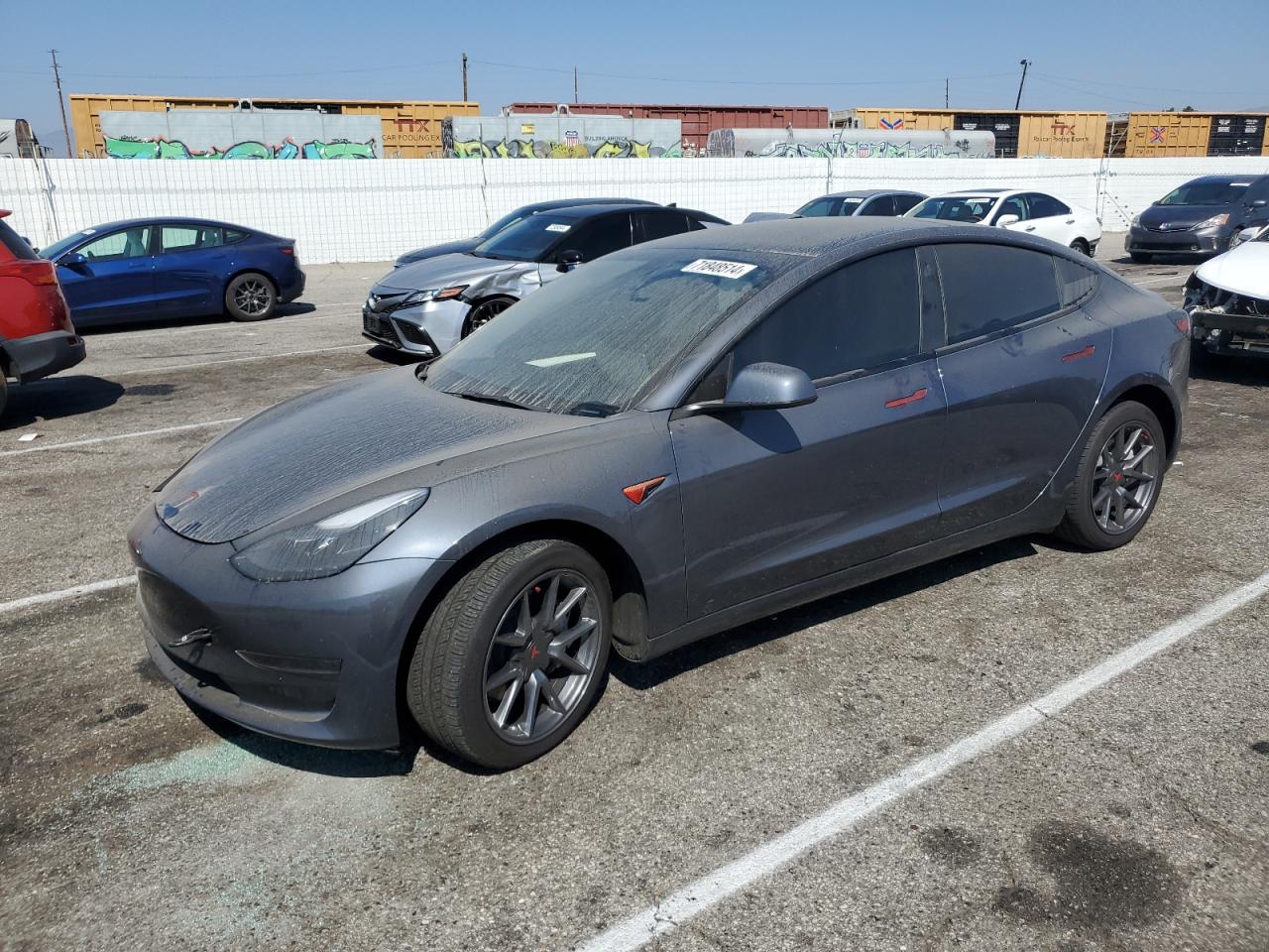 Lot #3044621199 2023 TESLA MODEL 3