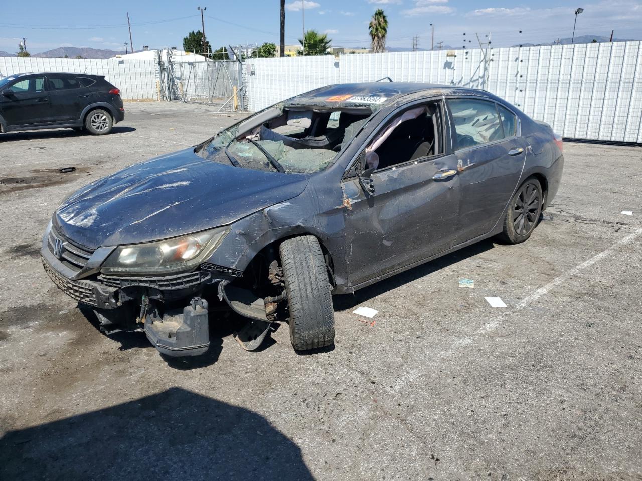 HONDA ACCORD LX 2013 gray sedan 4d gas 1HGCR2F30DA172952 photo #1