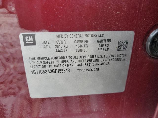 2016 CHEVROLET MALIBU LIM - 1G11C5SA3GF155818